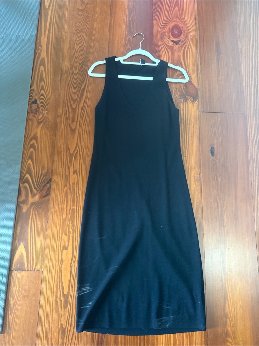 Theory Black Sleeveless Midi Dress